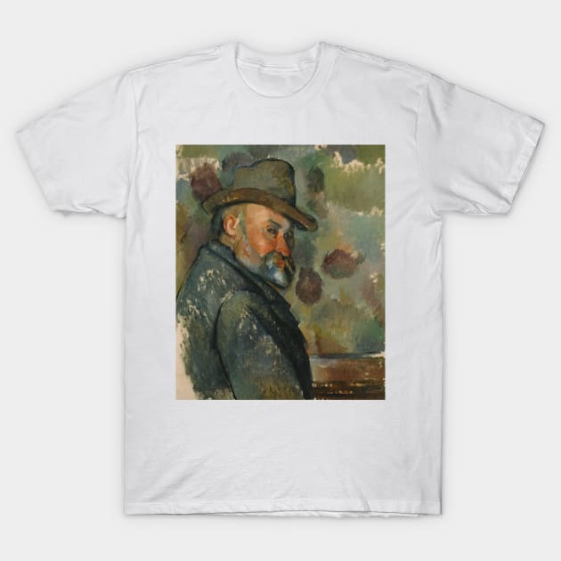 Self-Portrait with a Hat by Paul Cezanne T-Shirt by Classic Art Stall